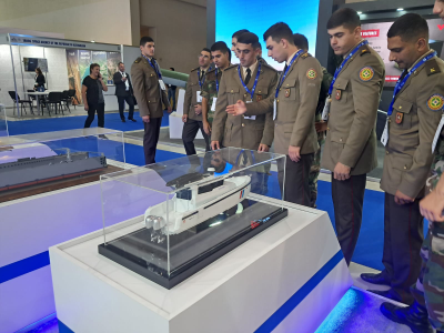 Офицеры и курсанты Академии МЧС приняли участие в 5-й Азербайджанской международной оборонной выставке «ADEX» и Международной выставке средств внутренней безопасности, защиты и спасения «Securex Caspian»