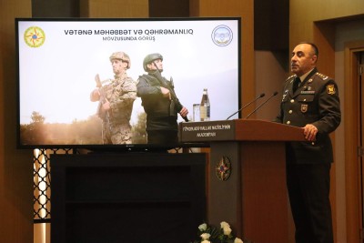 Fövqəladə Hallar Nazirliyinin Akademiyasında “Vətənə məhəbbət və qəhrəmanlıq” mövzusunda tədbir keçirilib
