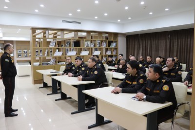 FHN Akademiyasında “Heydər Əliyev irsini öyrənirik” mövzusunda növbəti məşğələ keçirilib