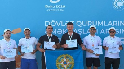 FHN-in Akademiyasının əməkdaşı avarçəkmə yarışında qızıl və bürünc medal qazanıb